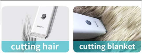 Professional Waterproof Electric Pet Clippers for Kittens and Puppies - Mute Green