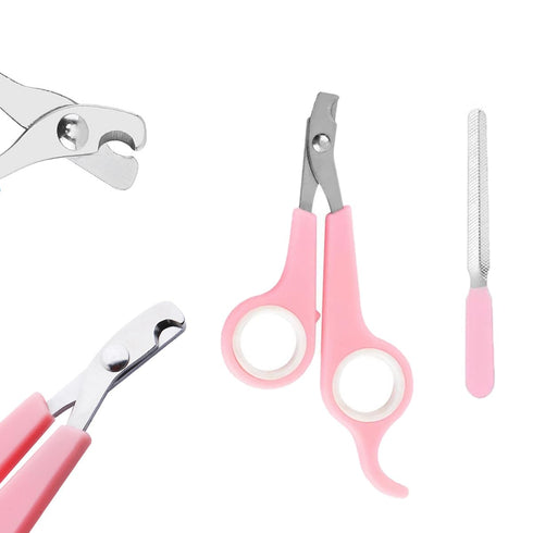 KEEPLKVOC 9PCS (9PCS-Pink) Small Animal Grooming Kit, Cleaning Brush Removes Loose Hair, Pet Bath Brush,Shampoo Brush