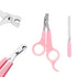 KEEPLKVOC 9PCS (9PCS-Pink) Small Animal Grooming Kit, Cleaning Brush Removes Loose Hair, Pet Bath Brush,Shampoo Brush