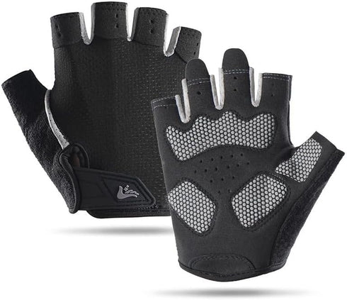 INOGIH Half-Finger Workout Gloves for Men and Women - Anti Slip Exercise Gloves for Weight Lifting, Cycling, Gym