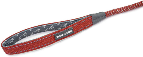 Winchester Pet 6 Foot Rope Leash, Heavy Duty Poly Blend, Ketchup Color, for Large Medium Breed Dogs