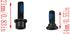 LQ Industrial Bicycle Accessories Flat Mount Disc Brake Adapter, Front Adapter F140 F160 for Hydraulic Disc Brake