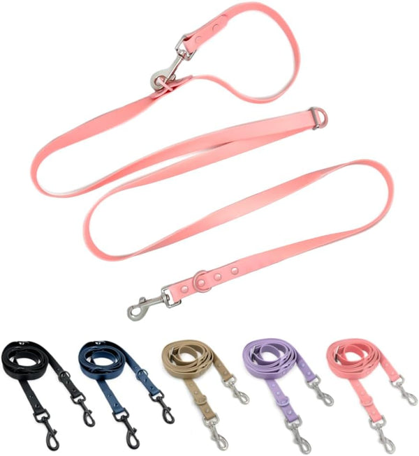 Hands-Free Adjustable Waterproof Dog Leash, 7 FT / 8 FT, Pink, 7 FT