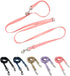 Hands-Free Adjustable Waterproof Dog Leash, 7 FT / 8 FT, Pink, 7 FT