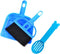 SEIS 3 Pack Hamster Mini Dustpan and Broom Set, Blue, Guinea Pig Classical Besom for Small Animal Cage Cleaning