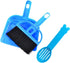SEIS 3 Pack Hamster Mini Dustpan and Broom Set, Blue, Guinea Pig Classical Besom for Small Animal Cage Cleaning