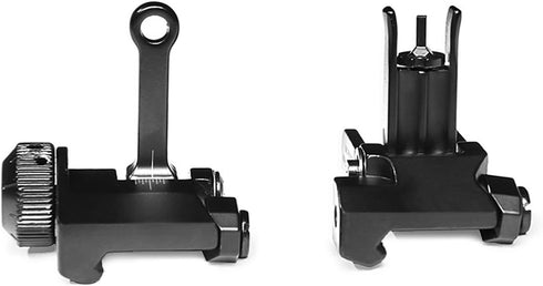 ORPUNA KAC300 SetTool-Free 20mm Backup Rapid Transition Fold SightsFlip Up Front and Rear Iron Sights Adjustable Rotate
