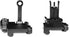 ORPUNA KAC300 SetTool-Free 20mm Backup Rapid Transition Fold SightsFlip Up Front and Rear Iron Sights Adjustable Rotate