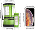 LE LED Camping Lantern Rechargeable, 600LM, Detachable Flashlight, USB Cable & Car Charger Included