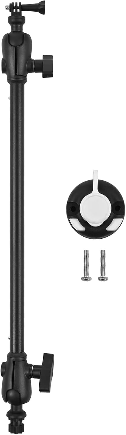 LIXADA Kayak Camera Mount Stand - 25.6''/19.7'' Length, Lightweight and Portable Mounting Support for Kayak