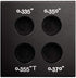 Hireko The Ferrule Block - Ferrule Installation Tool and Shaft Tip Measurement Gauge, Black