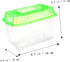 Betta Fish Tank LED Plastic Aquarium Gallon Fish Bowl, Portable Green Travel Fish Tank