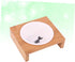 1 Table Single Bowl Pet Supplies - Dog Feeder Pet Dining Table with Ceramics Pet Bowl