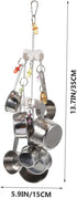WOONEKY Safe Biting Bird Toy for Parrots - Bright Teether Plaything