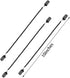 SATINIOR 6 Pieces Adjustable Strap Clips, Windproof Cap Retainers in Black, Large
