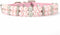 Pink Pearl Dog Collar with Crystal Diamond Rhinestone for Small Medium Dogs, Wedding & Birthday Gift, M
