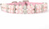 Pink Pearl Dog Collar with Crystal Diamond Rhinestone for Small Medium Dogs, Wedding & Birthday Gift, M