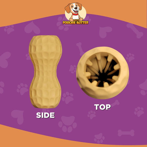 Peanut Butter Dog Toy | Chew Toy Filler | Poochie Butter Toy Large