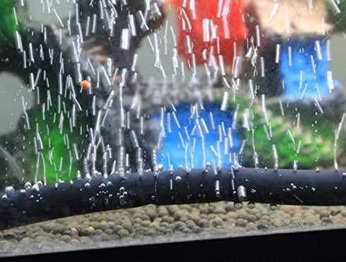 Xiaoyztan 3.9 Ft Length Flexible Bendable Air Bubble Wall Oxygen Diffusing Hose for Aquarium Fish Tank