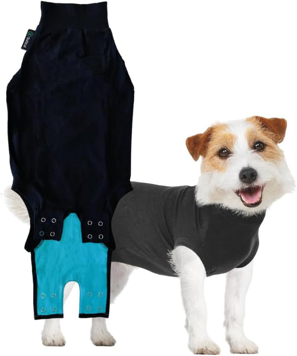 Suitical Recovery Suit for Dogs - Dog Surgery Recovery Suit with Clip-Up System - Breathable Fabric for Spay, Neuter,