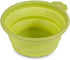 Petmate 3 Pack of Collapsible Silicone Travel Pet Bowls, 1.5 Cup Capacity Each, Go-Go Green