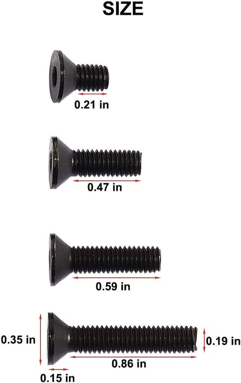 Quick Detach Swivels Stud Mount Base Adapter Kit - Includes 4 Screws, 1 Nut, and 1 Wrench