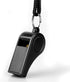 Whistle, 2 Packs Plastic Sports Whistles with Lanyard, Loud Crisp Sound Ideal for Coaches, Referees, and Officials