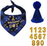 Dog Birthday Party Set, Triangle Bandana Scarf with Birthday Number Hat and Banner for Dog Birthday Supplies (Blue)