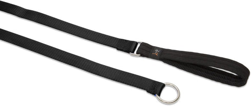 LupinePet Basics Slip Lead/Leash 6-foot, 3/4" Black for Medium and Larger Dogs
