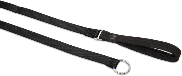 LupinePet Basics Slip Lead/Leash 6-foot, 3/4" Black for Medium and Larger Dogs