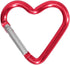 Heart Shaped Carabiner Clip, Aluminum Alloy Keychain Clip, Heavy Duty Spring Snap Hook for Camping, Backpack