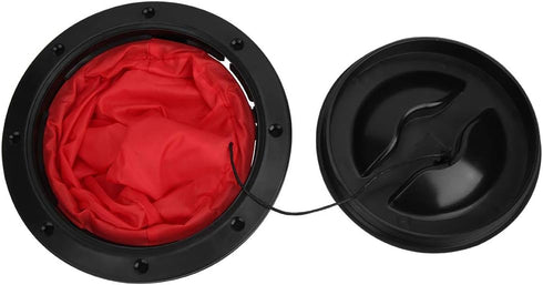 Round Kayak Hatch Lid with Sealing Storage Bag for Canoe Fishing Rigging (6 inches)