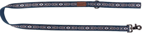 Wrangler Southwest Overlay Blue Dog Leash - Southwest Design for M-XL Dogs
