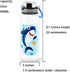 Home Tune 23oz Kids Water Bottle for School Boys, BPA FREE Tritan, Leak Proof Flip Top Lid, Carry Handle - Shark.