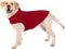 Fleece Dog Coat Pet Jacket, Reflective for Cold Weather for Extra Large to Small Pets (Red, S)