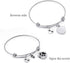Always in My Heart Expandable Cuff Cremation Bracelet for Ashes - Dog Cat Paw Prints Pet Memorial Urn Jewelry