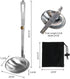 Portable Stainless Steel Camping Tableware Folding Spoon Soup Ladle