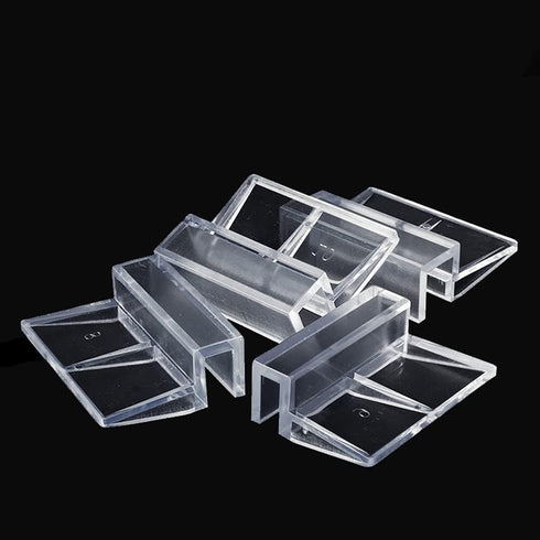 6 Pieces Acrylic Transparent Fish Tank Glass Cover Clip, Support Holders for Rimless Aquarium