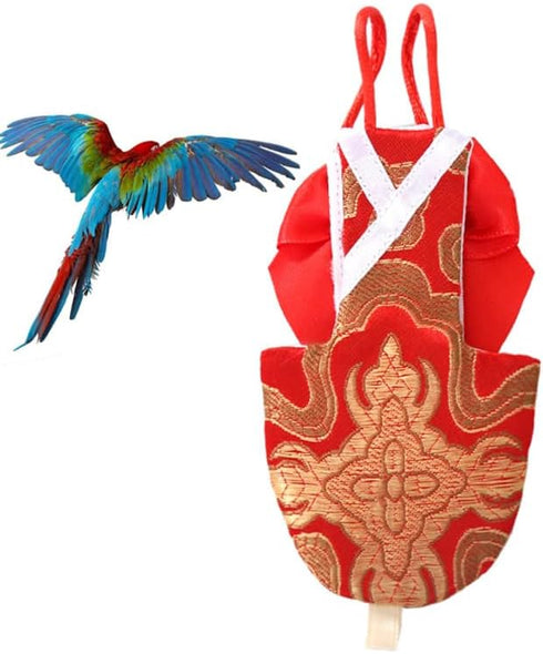 6.69X2.75In ERINGOGO Parrot Diaper Lightweight Bird Pant with Bowknot for Cockatiel Parakeet Pigeon Pet Flying Suit