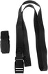 Pack of 2 Adjustable Golf Trolley Webbing Straps with Buckle, Nylon for Backpack Luggage, Black