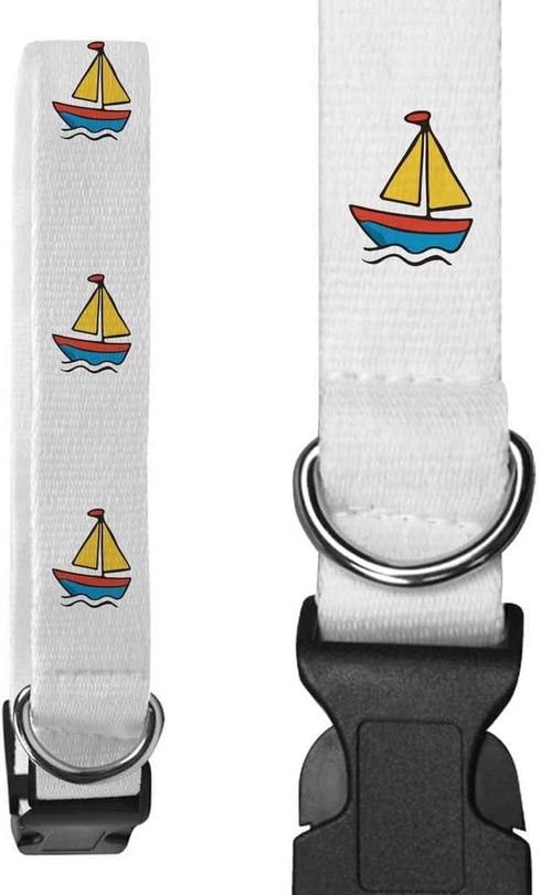 Azeeda Small 'Sail Boat Toy' Dog Collar (PR00067373)