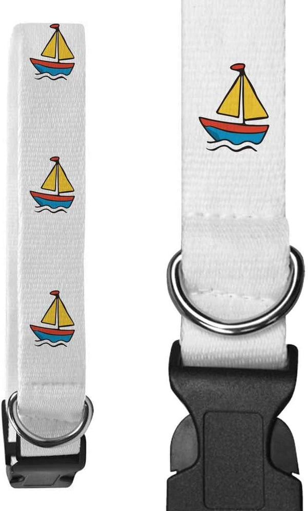 Azeeda Small 'Sail Boat Toy' Dog Collar (PR00067373)