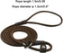 DONGKER Dog Slip Lead - 5ft 2-in-1 Leather Pet Training Walking Leash for Small Medium Large Dogs