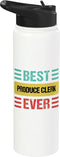 Produce Clerk Shirts & Gifts Produce Clerk Stainless Steel Insulated Water Bottle