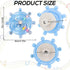 LEZHUJIA 5-Pack Interactive Rotating Treat Dispenser for Small and Medium Parrots Cage-Mounted Toy with Spinning Balls