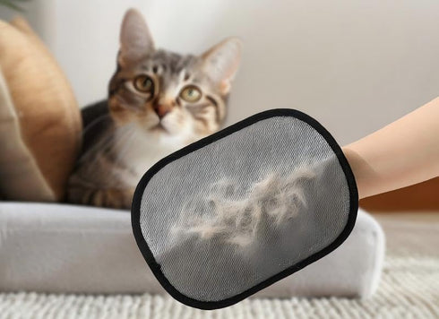 Generic Pet Hair Removal Glove for Cats Dogs - Electrostatic, Gentle | Works on Couch, Carpet, Car Seats & Laundry