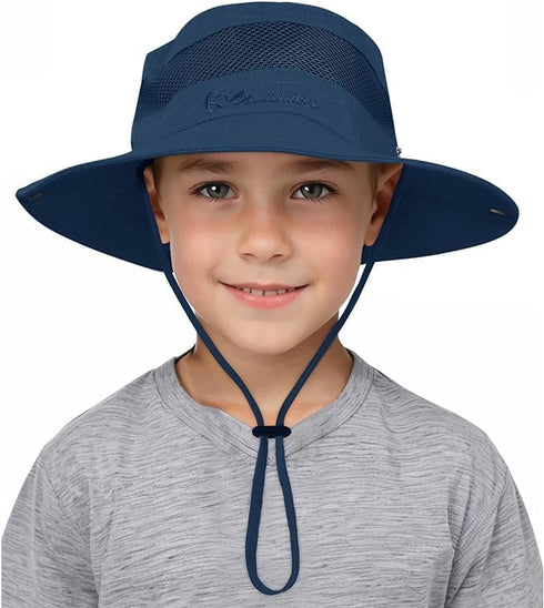 Kids Sun Hat UPF 50+ - Sun Protective Bucket Hat for Boys and Girls, Adjustable Summer Beach Hat