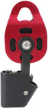 Outdoor Heavy Duty Aluminium Rock Climbing Pulley - 4KN Single Swivel Rope Equipment for 8-12mm Rope