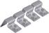 4pcs Aquarium Lid Clips, Glass Aquarium Fish Tank Accessories for Cover Support and Clip