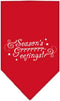 Mirage Pet Products Seasons Greetings Screen Print Bandana for Pets, Small, Red